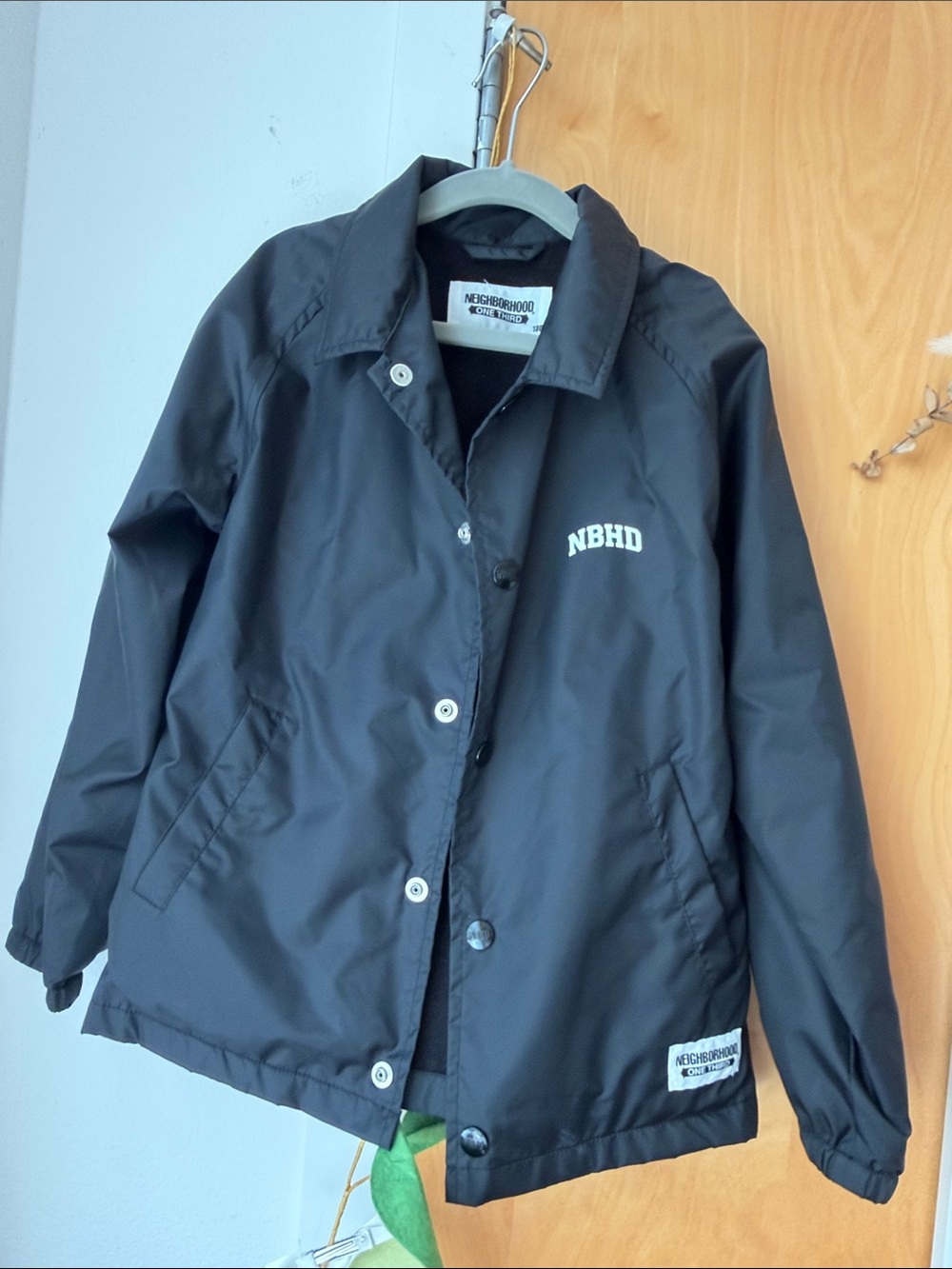 Neighborhood Kids Black NBHD Logo Coach Jacket